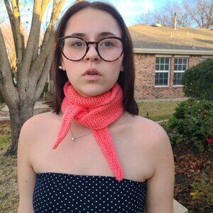 Sophie Scarf Womens Neck Warmer Winter Acrylic Persimmon